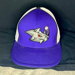 PURPLE RHINO BASEBALL CAP:  size LARGE / XL